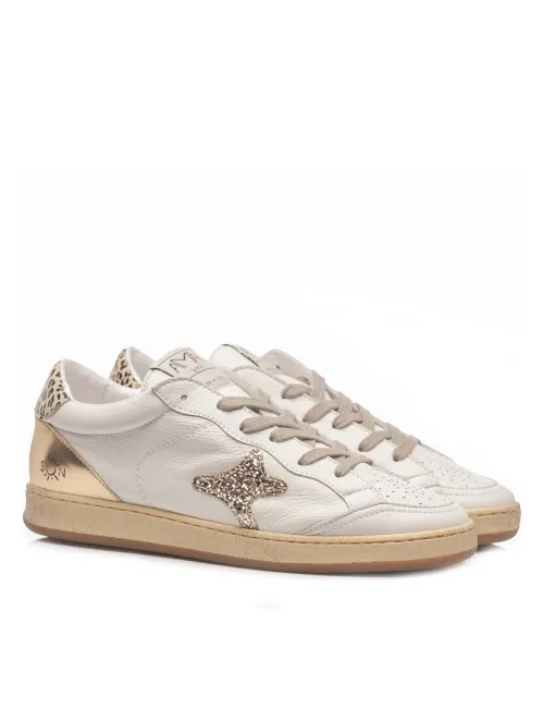 Ama brand | Sneaker Sun Tab leo - Macchia Glitter oro | 4115