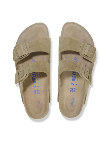 Birkenstock | ARIZONA SFB SUEDE LEATHER FADED KHAKI | 1019088