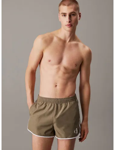 Calvin Klein | Short da bagno Runner CK Monogram | KM0KM01119-LDV