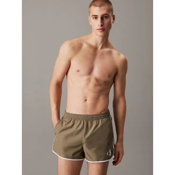 Calvin Klein | Short da bagno Runner CK Monogram | KM0KM01119-LDV