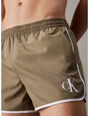 Calvin Klein | Short da bagno Runner CK Monogram | KM0KM01119-LDV