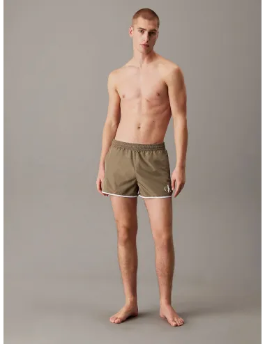 Calvin Klein | Short da bagno Runner CK Monogram | KM0KM01119-LDV