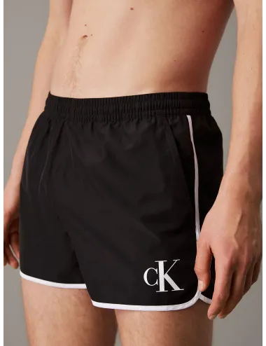 Calvin Klein | Short da bagno Runner CK Monogram | KM0KM01119-BEH