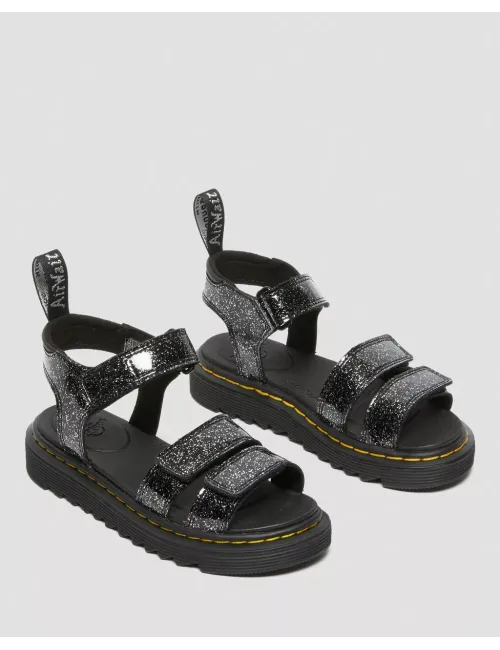 Dr. Martens Kid | SANDALI KLAIRE J BLACK COSMIC GLITTER | 27250001
