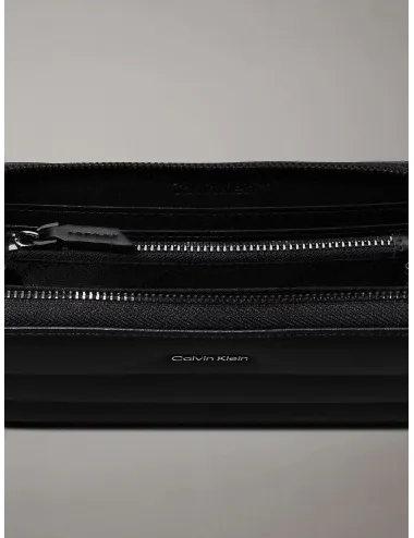 Calvin Klein | PORTAFOGLIO ZIP INTEGRALE TRAPUNTATO | K60K612199