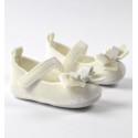 Scarpe neonata in ciniglia con fiocchetto - Minibanda