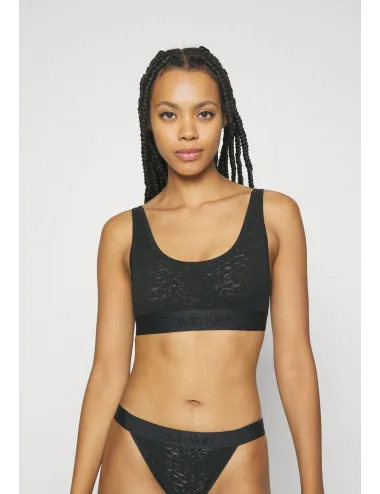 Calvin Klein | BRALETTE IN PIZZO NERO | QF7340E UIB1