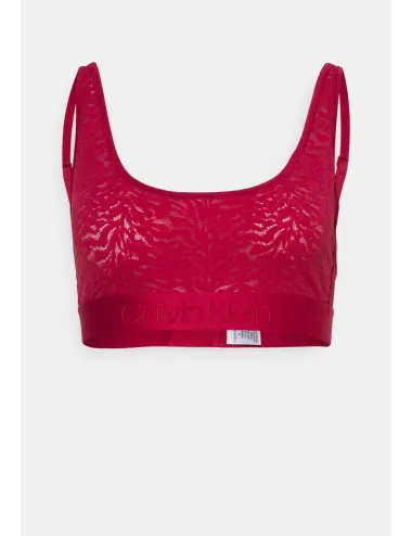 Calvin Klein | BRALETTE IN PIZZO BORDEAUX | QF7340E FDK