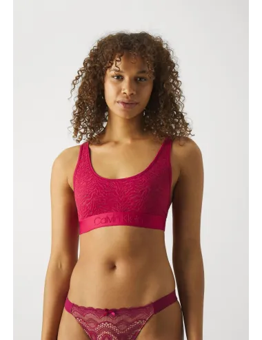 Calvin Klein | BRALETTE IN PIZZO BORDEAUX | QF7340E FDK