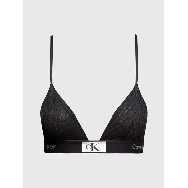 Calvin Klein | BRALETTE TRIANGOLO IN PIZZO NERO | QF7377E