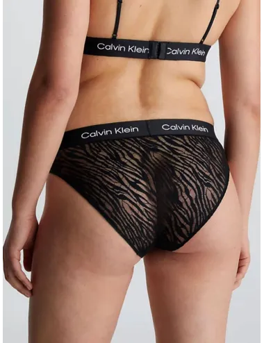 Calvin Klein | SLIP IN PIZZO NERO | QF7379E