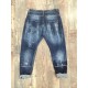 Jeans con rotture e pittura MIKE L402A "I'M BRIAN"