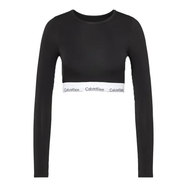 Calvin Klein | MAGLIA CROP CON ELASTICO | QF8009E-UB1