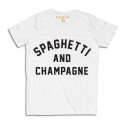 T-shirt Spaghetti & Champagne M1214 "HAPPINESS"