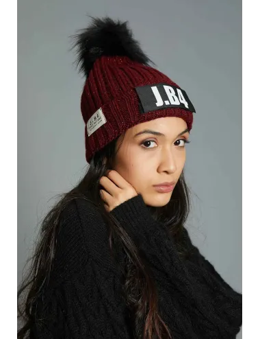 J.B4 | Berretto speaking pompon lurex | CAP - SPEAK - LUREX - PON PON