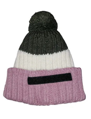 J.B4 | Berretto mood pompon multicolore | CAP MOOD OF THE DAY POM POM