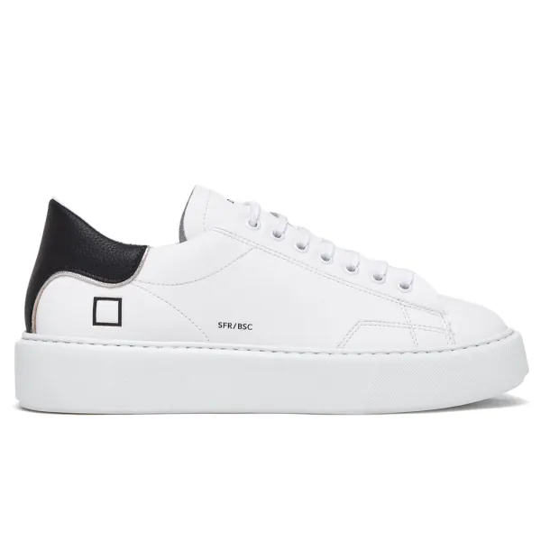 D.A.T.E. | SFERA CALF WHITE-BLACK | W391-SF-BA-WB