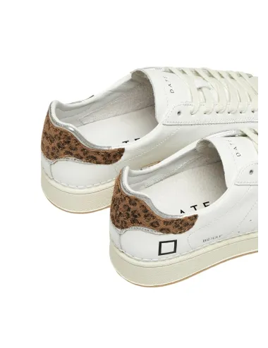 D.A.T.E. | BASE CALF WHITE-LEOPARD | W411-BA-CA-WD