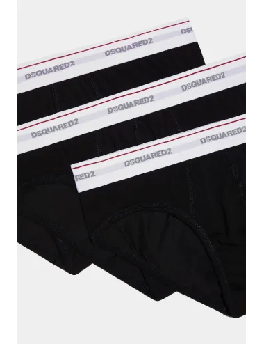 DSQUARED2 | 3-Pack Basic Brief/Slip | Spedizione gratis | DCX610040