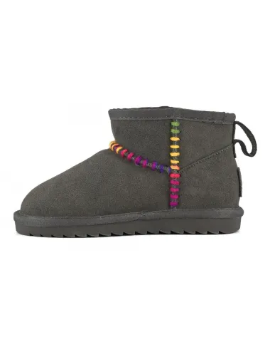 Colors of California|Stivaletto in suede con cuciture in lana|HC.YK226