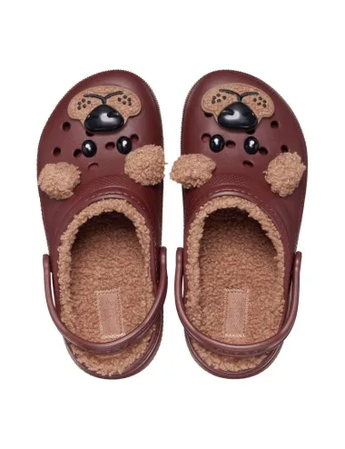 Crocs |  Classic Lined IAM Brown Bear Clog Toddler | CR.210019
