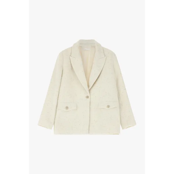 Imperial Fashion |  Blazer effetto tweed con tasche | J9990036S