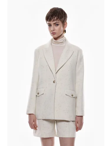 Imperial Fashion |  Blazer effetto tweed con tasche | J9990036S