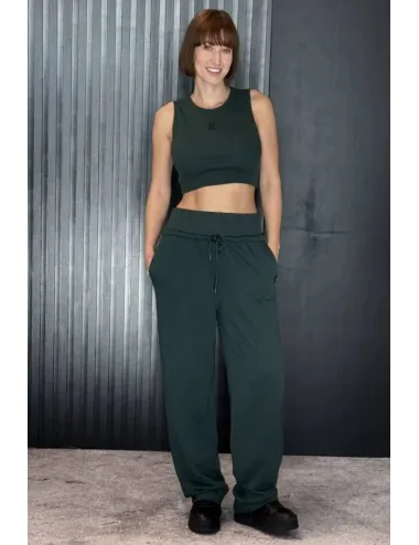 Imperial Fashion |Pantaloni jogger con vita elasticizzata| P5H1IGSIMP