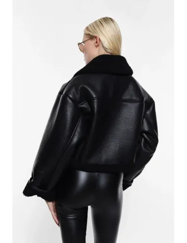 Imperial Fashion | Giubbotto effetto montone con zip | U3025803