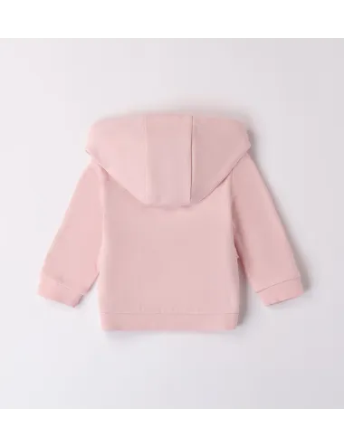 Minibanda | Felpa da neonata con zip e cappuccio | 3B707