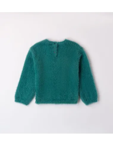 Sarabanda | Maglioncino bambina in tricot con fiori | 0A204