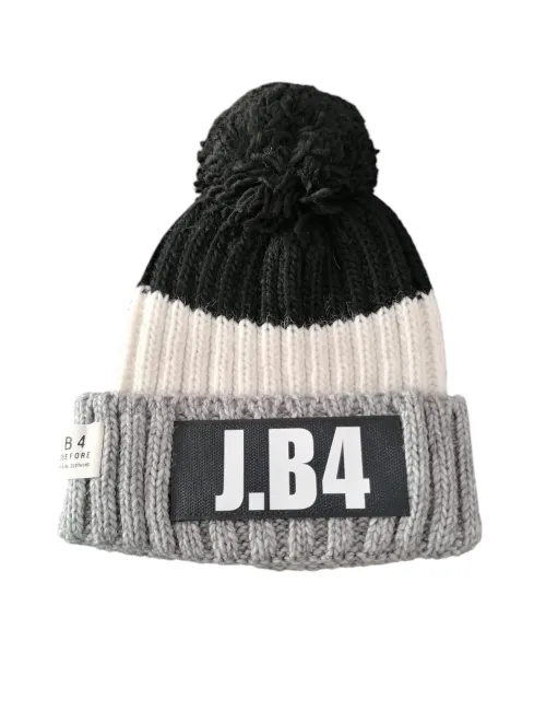 J.B4|Berretto tricolore pompon|CAP - SPEAK - PON PON -TRICOLORE - UOMO