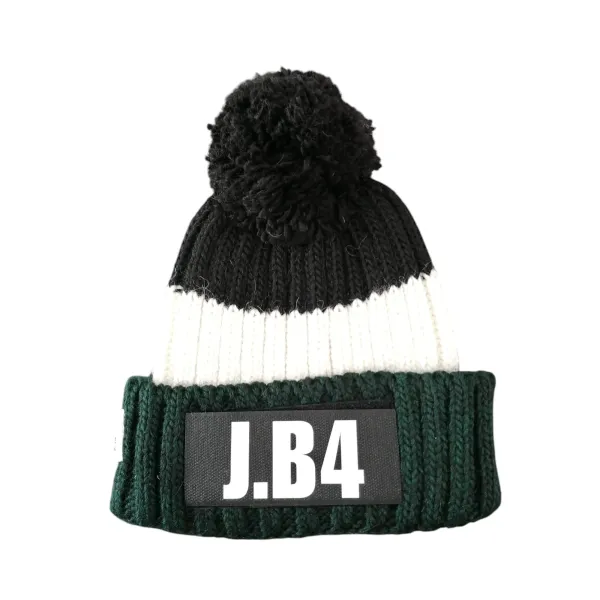 J.B4|Berretto tricolore pompon|CAP - SPEAK - PON PON -TRICOLORE - UOMO