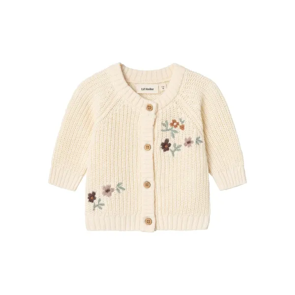 Lil' Atelier | Cardigan a maglia con fiori | 13233548