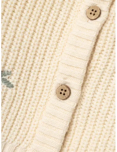 Lil' Atelier | Cardigan a maglia con fiori | 13233548