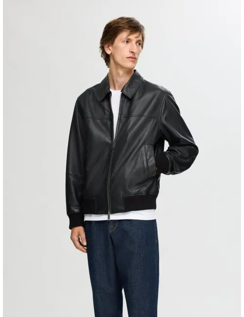 Selected Homme | Giubbino in vera pelle | Spedizione gratis | 16094771