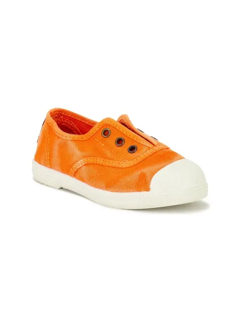 Cienta | Sneakers slip-on in tela di cotone effetto consumato | 70777
